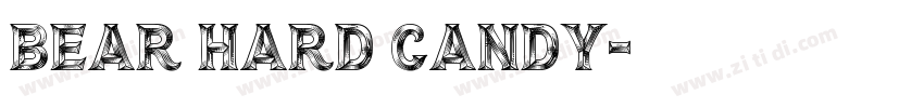 Bear hard candy字体转换